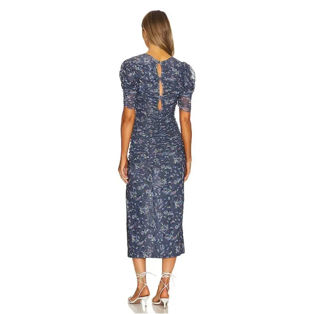 Free People Briella Midi blue size size xs